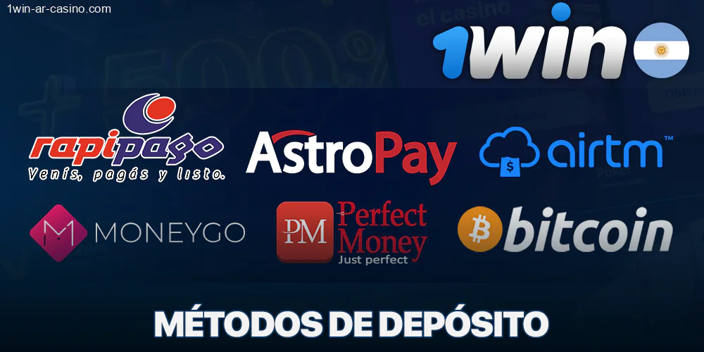 Métodos de depósito 1Win para argentinos
