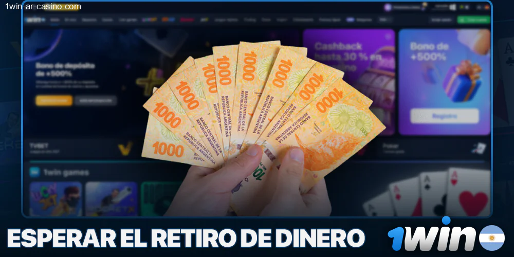 Espere el retiro de dinero de 1Win