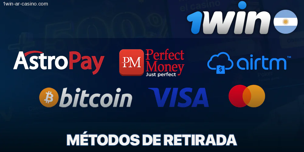 Métodos de retirada 1Win para argentinos