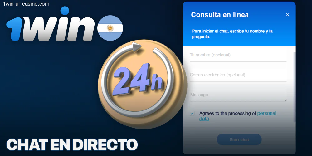 Chat online 1Win para argentinos