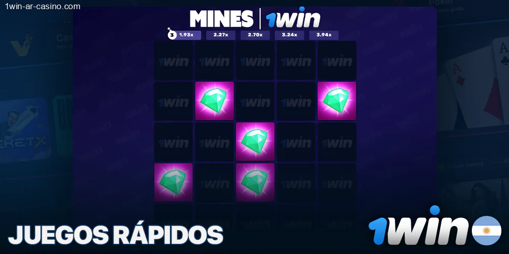 Juega a juegos rápidos en el casino 1Win