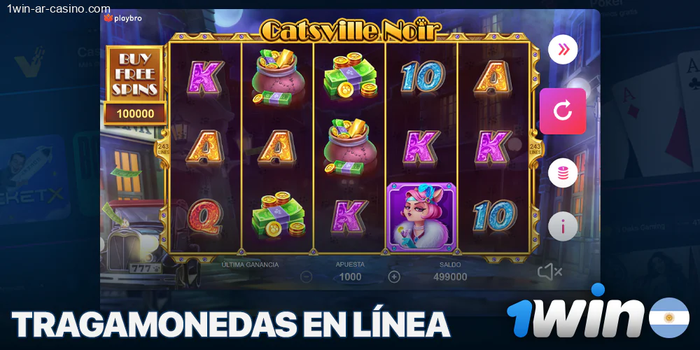 Juega a las tragaperras en 1Win Casino