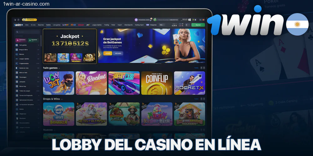 1Win Casino Lobby