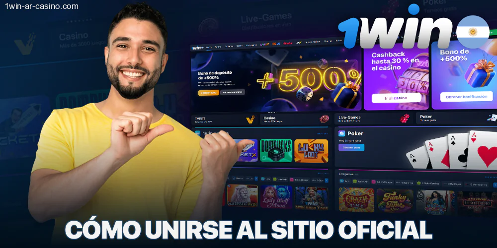 Cómo unirse al casino oficial 1Win