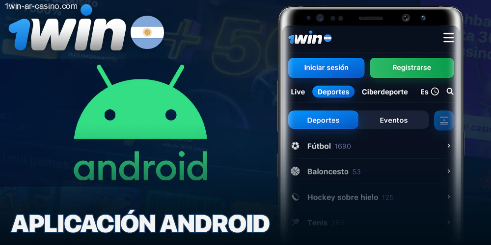 Aplicación móvil 1Win para Android