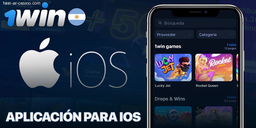 Aplicación móvil 1Win para iOS