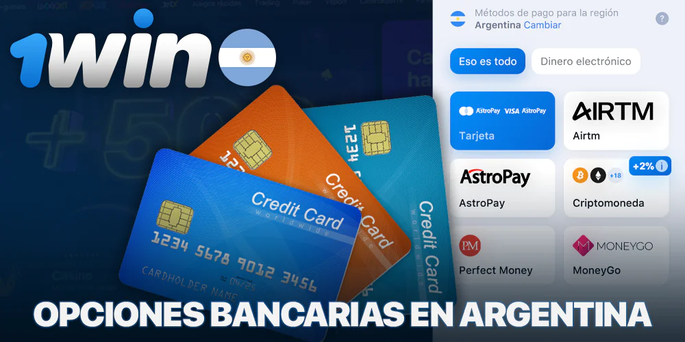 Métodos de pago en 1Win en Argentina