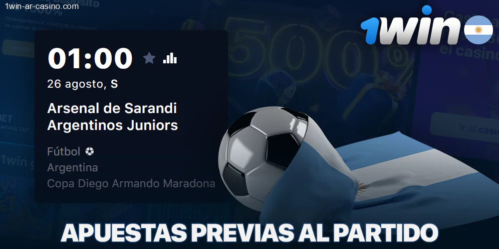 Apuestas previas al partido en 1Win