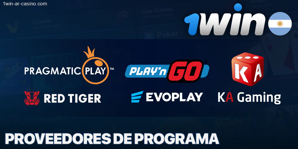 Proveedores de software en 1Win Casino